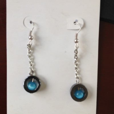 Black Gallstone Earring