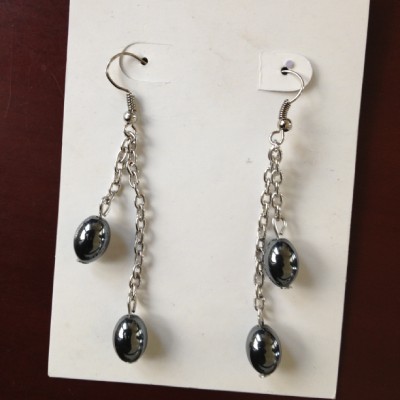 Black Gallstone Earring